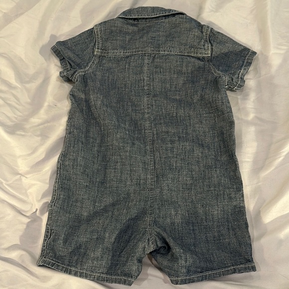 GAP - Blue Denim Romper Relaxed Fit - Picture 3 of 4